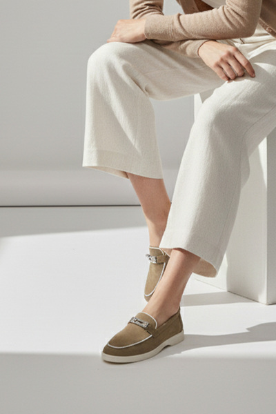 MİLAYA SHOES حذاء فيرا سويد اليومي للنساء