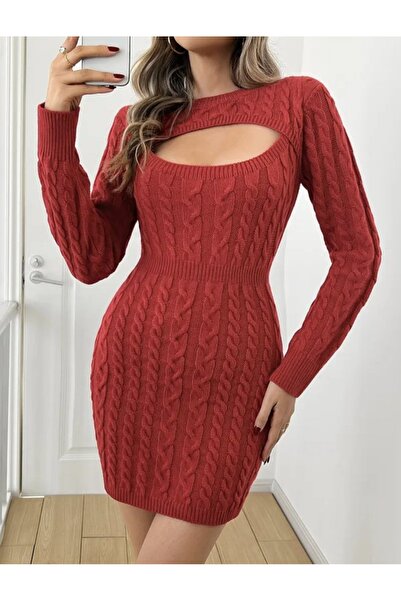 Veraura Lifestyle Women's Long Sleeve Semi Turtleneck Window Chest Detail Min...