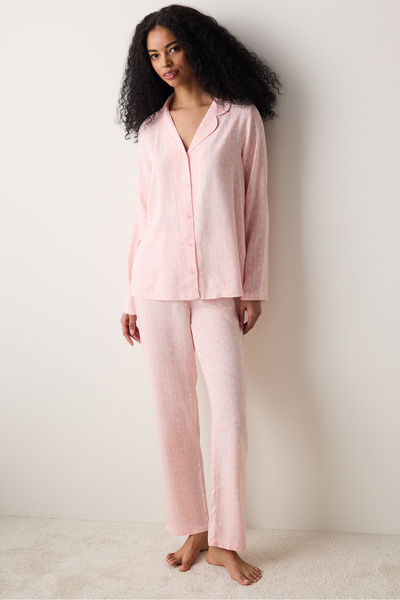Penti Multi-Colored Pink Dreams Pants Pajama Set