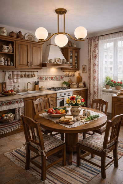 HubRom SEVERUS 4017-03-FRR Πολυέλαιος Αντίκα-Καφέ 63x51 cm 3xE27 Μέγιστο 60W