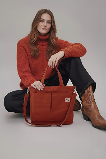 Çınar Bez Çanta Geantă de pânză roșie încrucișată PL