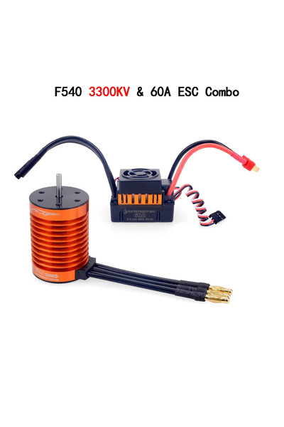 Choice محرك F540 3300KV 60A مقاوم للماء، مناسب لأجهزة التحكم عن بعد بمقاسات 1...