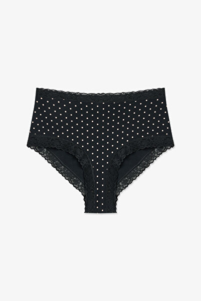 Penti Siyah Comfy Pamuklu Yüksek Bel Slip Külot