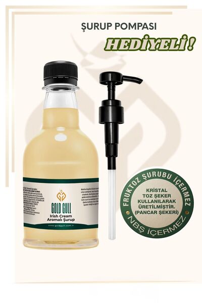 gold gull Irish Cream Aromalı Kahve ve Meyve Şurubu 300 ml.