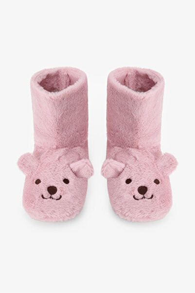 Penti Μπότες για το σπίτι με κέντημα με ζώα Lilac Happy Bear