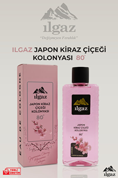 ILGAZ Japon Kiraz Çiçeği Kolonyası 400 ml | Elegance Series 80 Derece Eau De ...