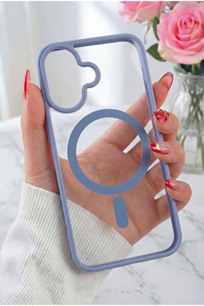 Fibaks Apple iPhone 16 Uyumlu Kılıf Magsafe Wireless Şarj Özellikli Tam Korum...