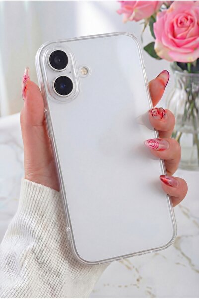 Fibaks iPhone 17 Kılıf Renksiz Şeffaf Kamerası Açık Korumalı Yumuşak Darbe Em...