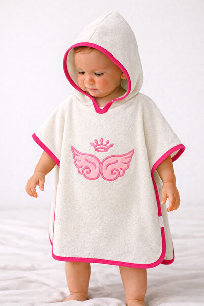 Tomuycuk PAREO BABY TOWEL BABY BATHROBE SOFT WATER ABSORBENT COTTON EMBROIDER...