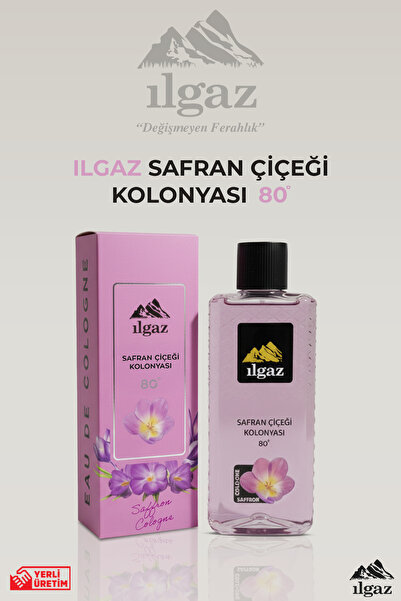 ILGAZ Safran Çiçeği Kolonyası 80 Derece 400 ml | Elegance Series