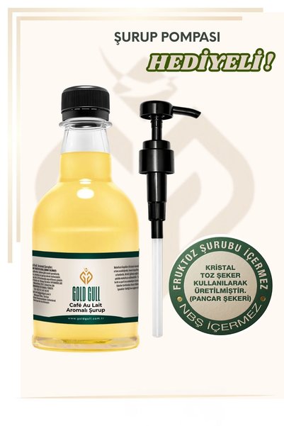 gold gull Cafe Au Lait Aromalı Kahve Meyve Şurubu 300 ml