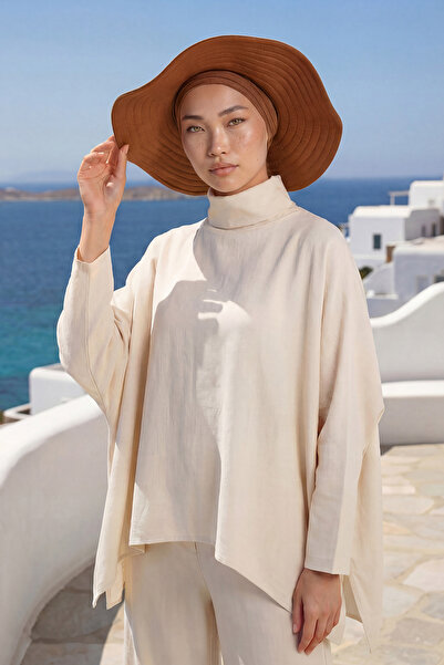 Aisha's Design Combed Cotton Bonnet Turban with Detachable Bow on the Back, S...