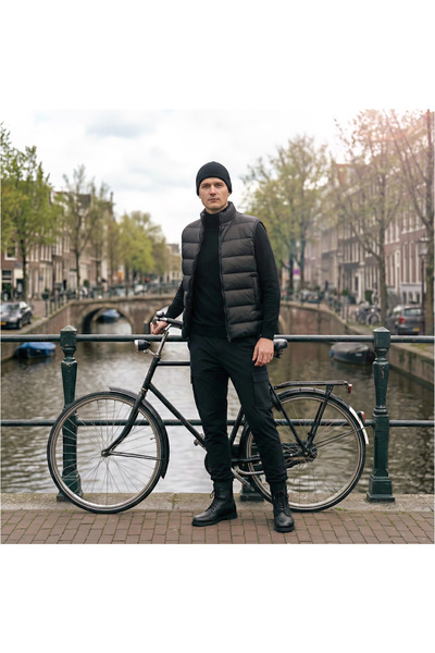 Penelope 100% Goose down Aurora Men's Vest - Black/L