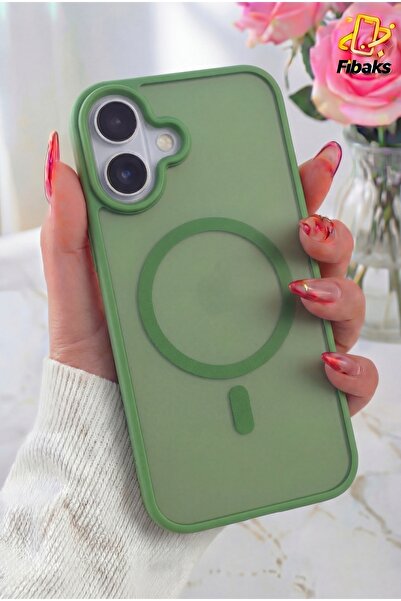 Fibaks iPhone 17 Kılıf Kamera Çıkıntılı Magsafe Şarj Destekli Yumuşak Kenarlı...