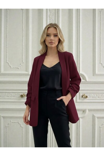 MAXORA SHOP Sacou dama cu maneci incretite stil modern si elegant