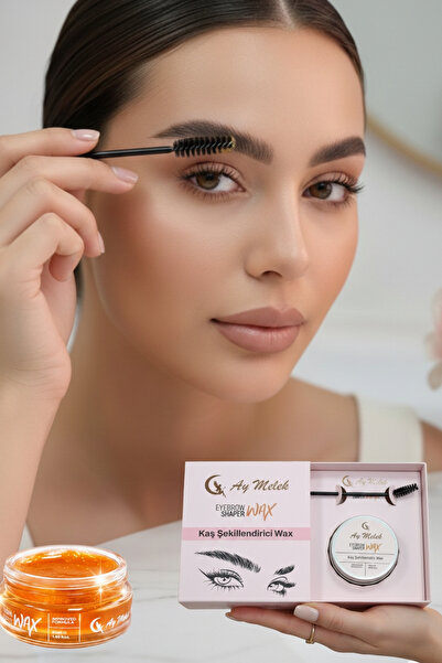 AYMELEK مثبت تشكيل الحواجب للنساء، شمع مغذي ومُلمع للحواجب