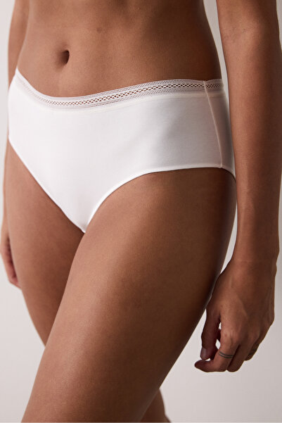 Penti Ecru Low Waist Cotton Hipster Panties