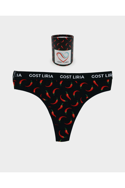 GOST LİRİA Γυναικείο στρινγκ εσώρουχο με σχέδιο πιπεριάς