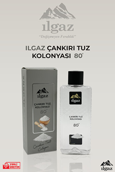 ILGAZ Çankırı Tuz Kolonyası - Ferahlatıcı ve Kalıcı Koku 80 Derece | Elegance...