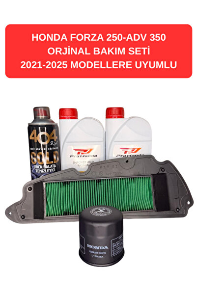 Honda ADV 350 2023-2025 Orijinal Bakım Seti | Yağ 2L + Hava Filtresi + Yağ Fi...