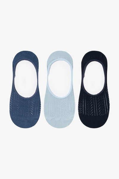 Penti Basic Colosio 3lü Mavi Lacivert Babet Çorap