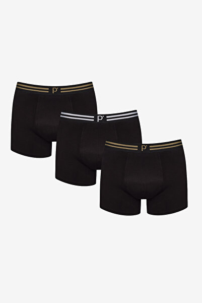 Penti Pánský bavlněný zlatý pásek 3dílný vícebarevný boxer