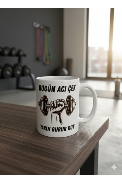 ALPŞAN TİCARET Suffer Today, Be Proud Tomorrow Sportsman Cup Fitness & Gym Mo...