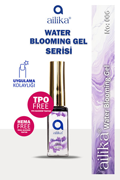 Ailika Water Blooming Kalıcı Oje Su İzi Oje 10ml No:006