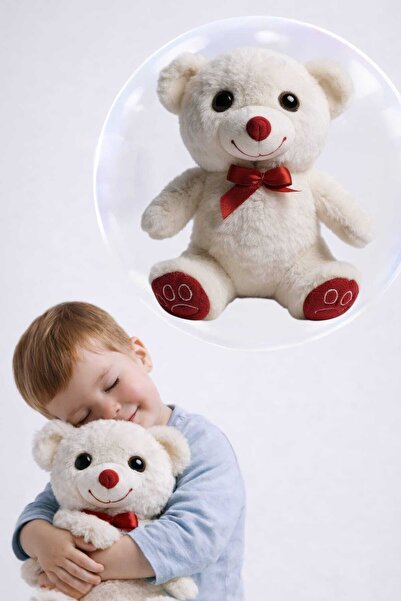 Fidan oyuncak دمية دب قطيفة لطيفة 25 سم - لعبة عالية الجودة (إنتاج محلي 100%)