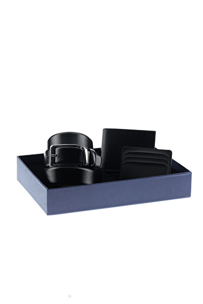 Kiğılı Набір з 3-х ременів, гаманця та картки з візерунком у подарунковій кор...