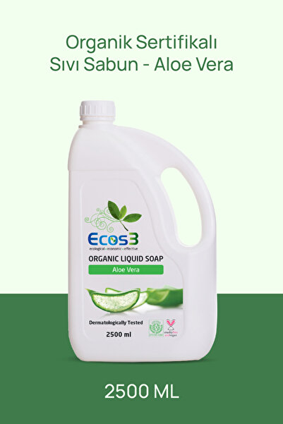 Ecos3 Organik Sıvı Sabun, Vegan Sertifikalı, Hassas Cilt, Ekolojik, Hipoalerj...