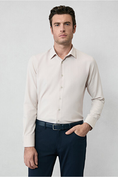 Kiğılı Μακρυμάνικο πουκάμισο εφαρμοστό Classic Collar Cotton Easy Ironing Oxf...