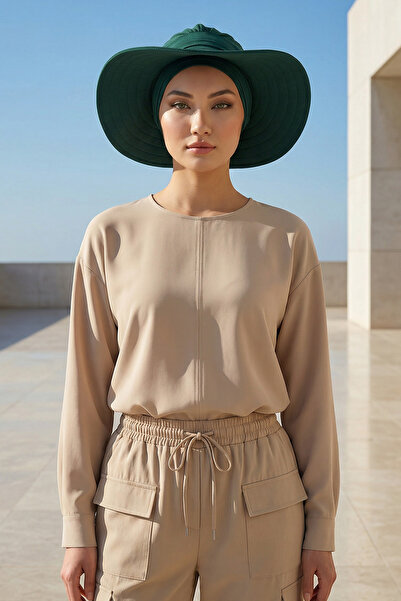 Aisha's Design Turban tip bonetă cu pălărie detașabilă cu fundă pe spate, ver...