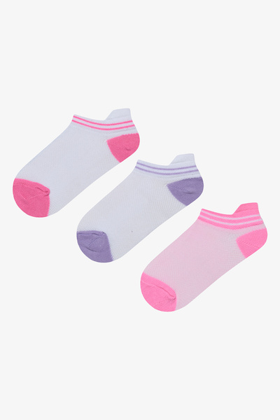 Penti Комплект чорапи за момичета Softy Pink от 3 части, цветни обувки