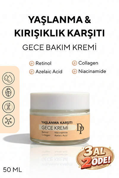 DREAMPARK Yaşlanma, Kırışıklık Karşıtı, Retinol, Kolajen, Destekli Gece Bakım...