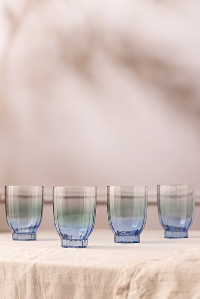 Rakle Elite Blue Water Glass Set of 4 - 320 Cc