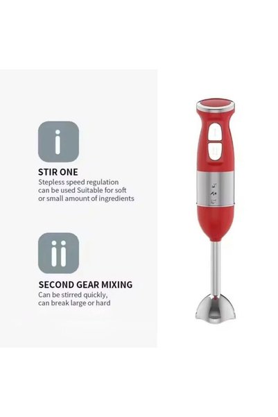 OEM Blender de mana 4 in 1, 500W, cu 4 accesorii, tel, bol de 600ml, cana de 500ml, 2 viteze
