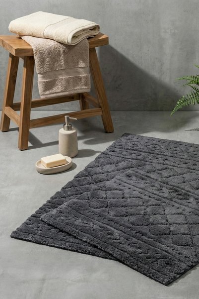ZEBRACASA Set mop din bumbac Henra/gri închis