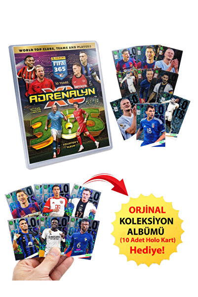 hediyecik ألبوم بطاقات لاعبي كرة القدم بانيني، يتسع لـ 540 بطاقة (مع 10 بطاقا...