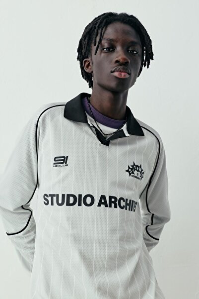 Pull & Bear STWD Studio Archives futbol t-shirt'ü