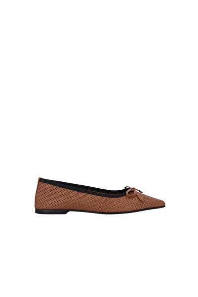 DİSPARİTA Dispratia 251009 Genuine Leather Women's Ballet Shoes