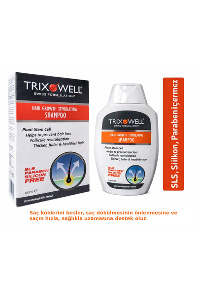 Trixowell Saç Dökülmesine Karşı Bitkisel Şampuan (sls, Paraben Ve Silikon Içe...