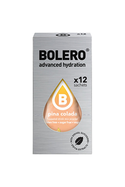 Bolero منكهات ترطيب وتحلية المياه نكهة بينا كولادا (12 حبة) -Advanced Hydrati...