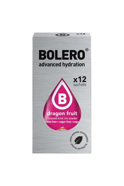 Bolero منكهات ترطيب وتحلية المياه نكهة فاكهة التنين (12 حبة)-Advanced Hydrati...