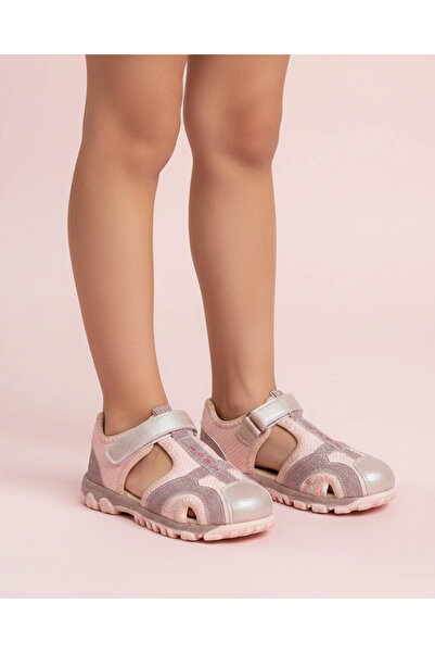 homiro Sandale cu sclipici pentru copii cu o singură curea roz