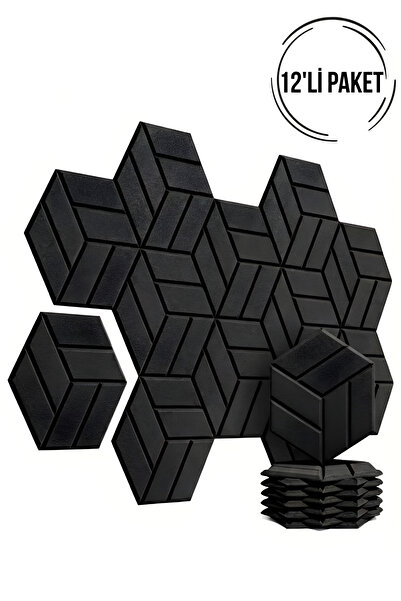 Walter White 12'li Altıgen Duvar Karoları Dekoratif Isı Yalıtım, Ses Yalıtım ...