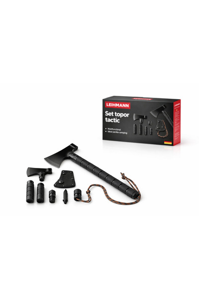 LEIHMANN Multifunctional metal axe with 8 pieces