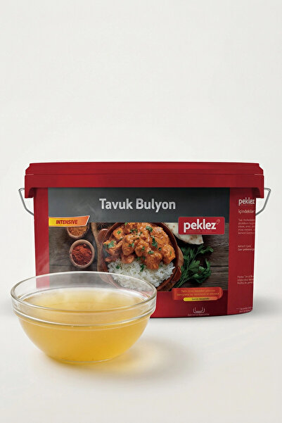 PEKLEZ Tavuk Bulyon Intensive 5 kg - Yoğun Tavuk Aromalı Profesyonel Bulyon Tozu