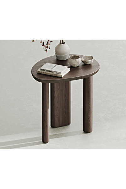 Normod Mandel Masif Meşe Yan Sehpa