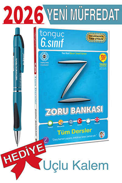 Tonguç Yayınları 6. Sınıf Zoru Bankası Tüm Dersler Soru Bankası Kitabı + Hedi...